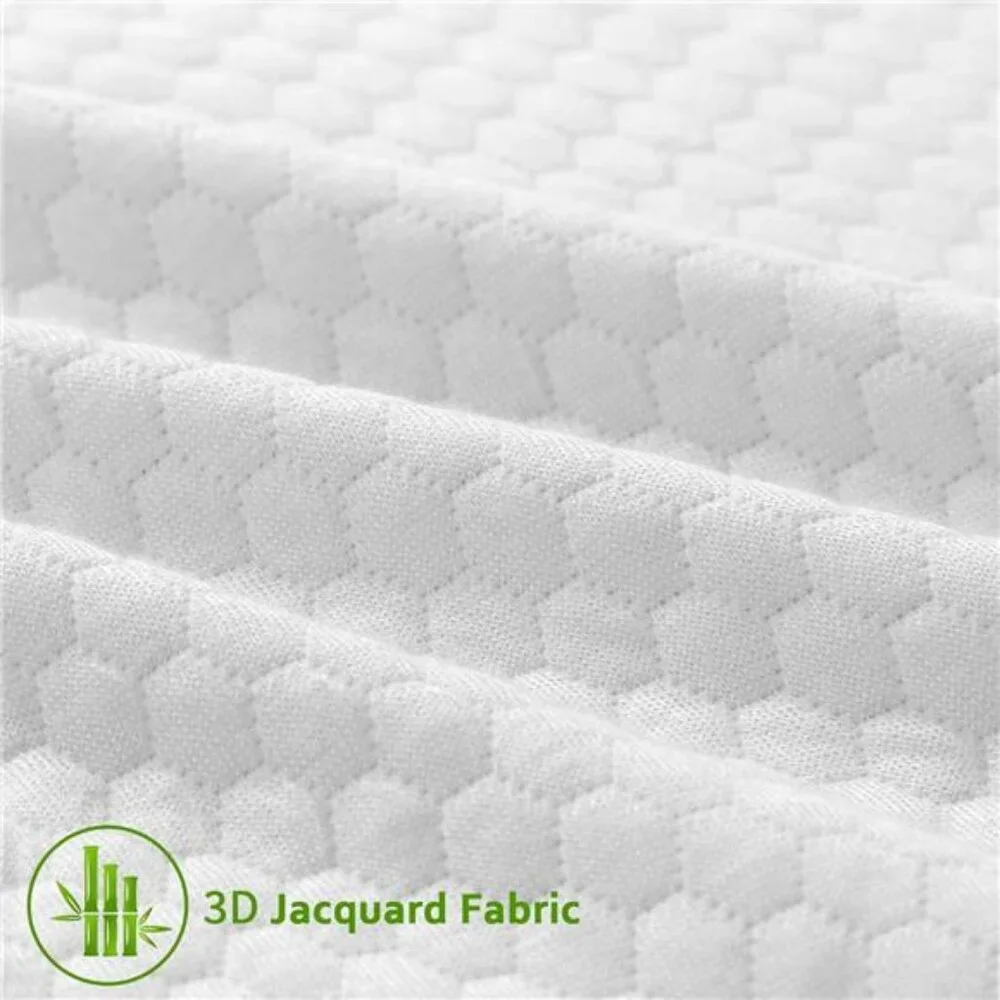 Mattress Topper Cover (Cover Only) Twin Size, 3-4 Inch Zippered Viscose Bamboo
